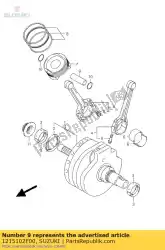 Here you can order the pin,piston from Suzuki, with part number 1215102F00: