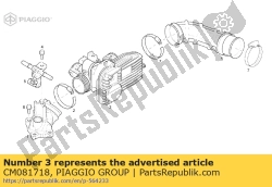 Aprilia CM081718, Corps de papillon cpl., OEM: Aprilia CM081718