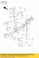 430151647, Kawasaki, maître-cylindre-assy, kawasaki vn classic b drifter c e  a vulcan vn800 800 , Nouveau