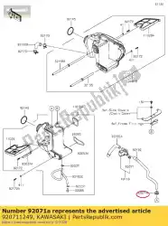 Qui puoi ordinare passacavo, aspirazione aria v da Kawasaki , con numero parte 920711249: