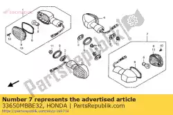 Aquí puede pedir winker assy l rr de Honda , con el número de pieza 33650MBBE32: