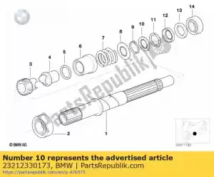 bmw 23212330173 vulplaat - 17x25x2,10 - Onderkant