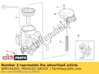 AP8144265, Piaggio Group, cano de borracha aprilia  scarabeo 125 150 200 1999 2000 2001 2002 2003 2004, Novo