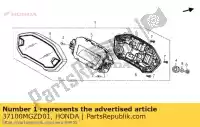 37100MGZD01, Honda, pettine assy metro honda cbr  ra r cbr500r 500 , Nuovo