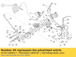 Piaggio Group GU91180617 dystans 6,2x8x13,5 - Dół