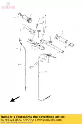 handvat lh van Yamaha, met onderdeel nummer 5D7F61211000, bestel je hier online: