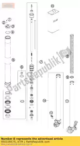 ktm 95010057S juego de muelles 3,0 n / mm - Lado inferior