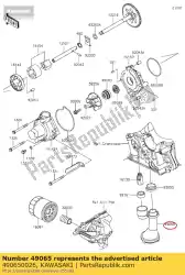 Here you can order the filter-oil zr1000daf from Kawasaki, with part number 490650026: