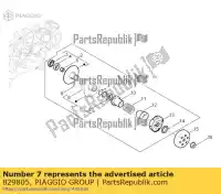 829805, Piaggio Group, Polia ajustável. metade aprilia derbi piaggio vespa boulevard liberty scarabeo zapc546b zapca06b zapca06b,  50 100 2010 2011 2014 2015 2017 2018 2019 2020 2021 2022, Novo