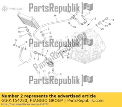 Aprilia GU01154230, Pakking, OEM: Aprilia GU01154230