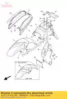 3LD215701100, Yamaha, conjunto gráfico, pára-lama dianteiro yamaha xtz supertenere 750, Novo