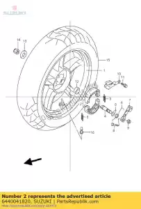 suzuki 6440041820 schoenen set, rem - Onderkant