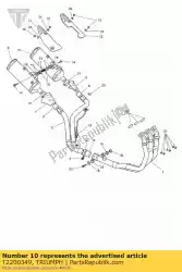 Here you can order the silencer, oval, lhs, catalyst from Triumph, with part number T2200349: