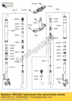 440230112, Kawasaki, cilindro-forcella-forcella, sinistra zr800ads kawasaki z 800 2013 2014 2015, Nuovo