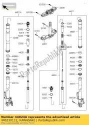 Ici, vous pouvez commander le ensemble-cylindre-fourche, lh zr800ads auprès de Kawasaki , avec le numéro de pièce 440230112: