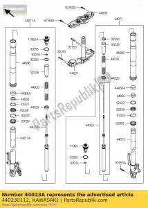 kawasaki 440230112 ensemble-cylindre-fourche, lh zr800ads - La partie au fond