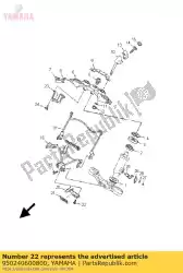 Aqui você pode pedir o parafuso, flange (3bm) em Yamaha , com o número da peça 950240600800: