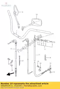 suzuki 5660003F21 specchio assy, ??rea - Il fondo