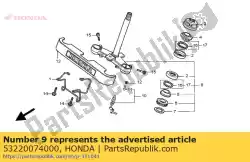 Tutaj możesz zamówić z?? Czka gwintowana, górna cz??? G? Owicy kierownicy od Honda , z numerem części 53220074000: