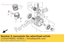 staaf, verbinden van Honda, met onderdeel nummer 13201KY0890, bestel je hier online: