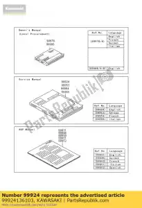 kawasaki 99924136103 manual de serviço, ex650a8f ex650a - Lado inferior