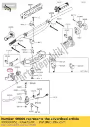 Aquí puede pedir arranque, palanca de embrague de Kawasaki , con el número de pieza 490060051: