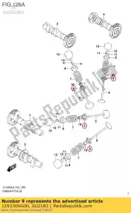 suzuki 1293306G00 seat,valve spri - Bottom side