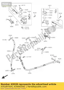 Kawasaki 43028Y004 diafragma - Lado inferior