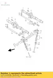 Ici, vous pouvez commander le arbre à cames, admission auprès de Suzuki , avec le numéro de pièce 1271103F00: