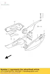 Here you can order the cover,frame,r from Suzuki, with part number 4711104F02Y7H: