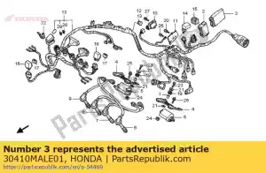 Honda 30410MALE01 comp, faísca - Lado inferior