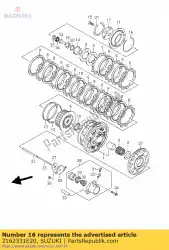 Qui puoi ordinare sedile, cl. Spring da Suzuki , con numero parte 2162331E20: