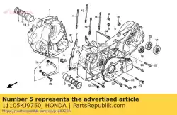 Here you can order the bush, inner engine hanger from Honda, with part number 11105KJ9750:
