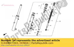 Here you can order the pipe, seat from Honda, with part number 51440MCT003: