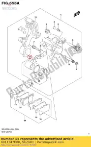 suzuki 6911547H00 spring,pad - Bottom side