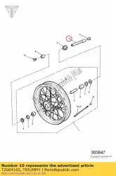 Here you can order the spindle from Triumph, with part number T2004165: