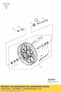 triumph T2004165 spindle - Bottom side