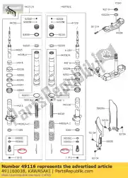 Ici, vous pouvez commander le valve-assy, ?? Base kx85cef auprès de Kawasaki , avec le numéro de pièce 491160038: