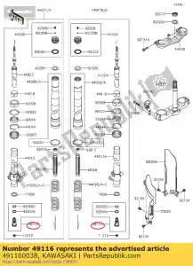 kawasaki 491160038 valve-assy, ??base kx85cef - La partie au fond