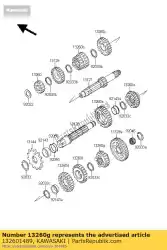 Ici, vous pouvez commander le transmission à engrenages spu kdx200-h auprès de Kawasaki , avec le numéro de pièce 132601489: