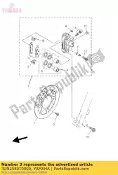 Here you can order the caliper assy (left) from Yamaha, with part number 3UN2580T0000: