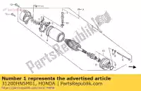 31200HN5M01, Honda, moteur ass., démarreur (mit honda trx trxfe fourtrax rancher x es 350 44, Nouveau