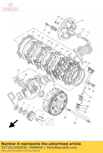 yamaha 5XT161500000 primary driven gear comp. - Bottom side