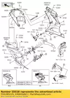 550280229, Kawasaki, cofano, radiatore kawasaki ninja r ex250 k 250r 250 , Nuovo