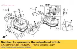 cover comp, over h van Honda, met onderdeel nummer 12360MFEA40, bestel je hier online: