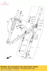 Ici, vous pouvez commander le boulon, capuchon auprès de Yamaha , avec le numéro de pièce 1L9F31110000: