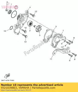 yamaha 9321039803 o-ring - Il fondo