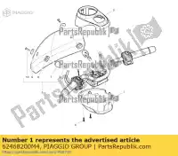 62468200M4, Piaggio Group, dolna cz??? os?ony kierownicy vespa gtv zapm459l 125 250 300 2006 2007 2016, Nowy