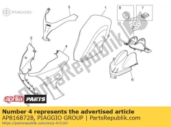 Aprilia AP8168728, Lh hol.panel. grey, OEM: Aprilia AP8168728