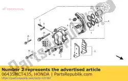 Ici, vous pouvez commander le jeu de coussinets, rr. Auprès de Honda , avec le numéro de pièce 06435MCT435: